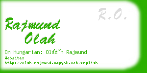 rajmund olah business card